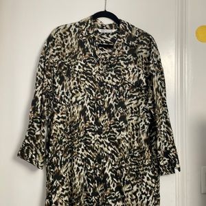 Zara animal printed dress NWOT